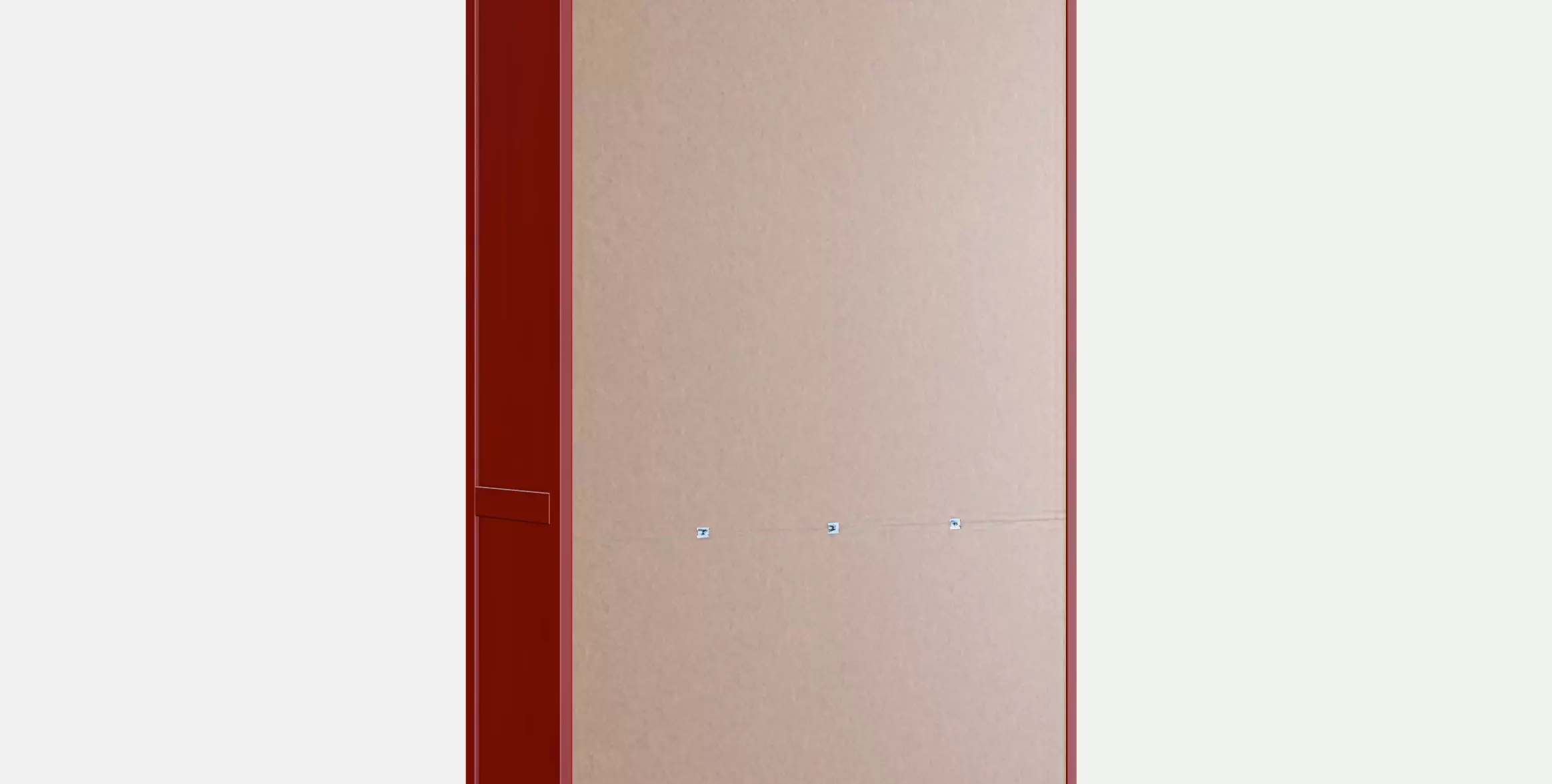 HEMNES Glass-door cabinet with 3 drawers 2 3D model_0