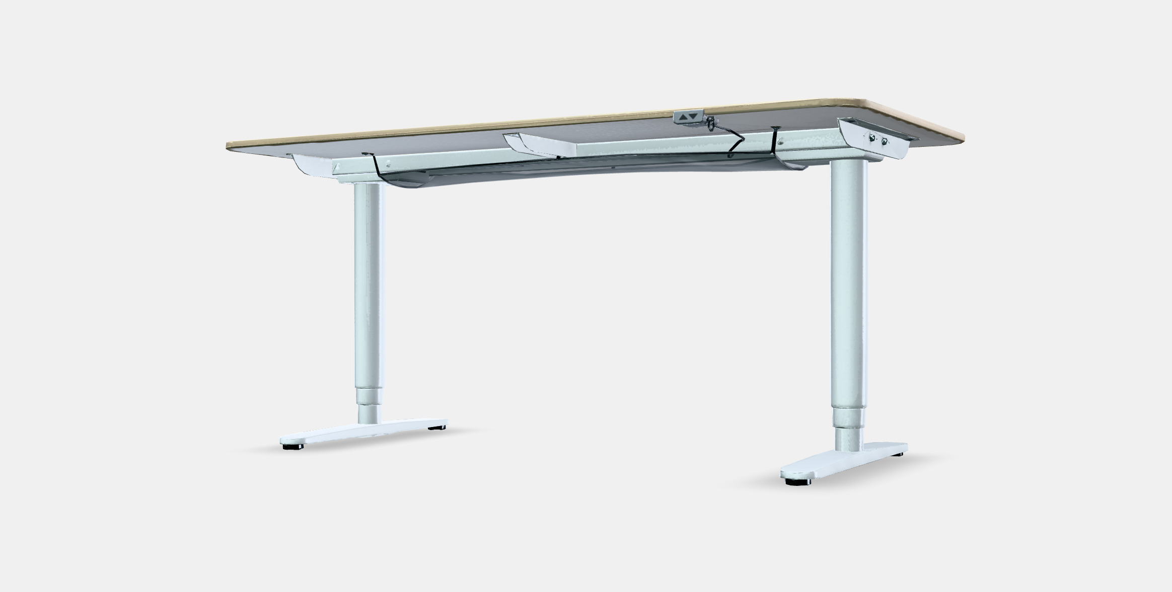 BEKANT Desk sit-stand 1 Low-poly 3D model_11