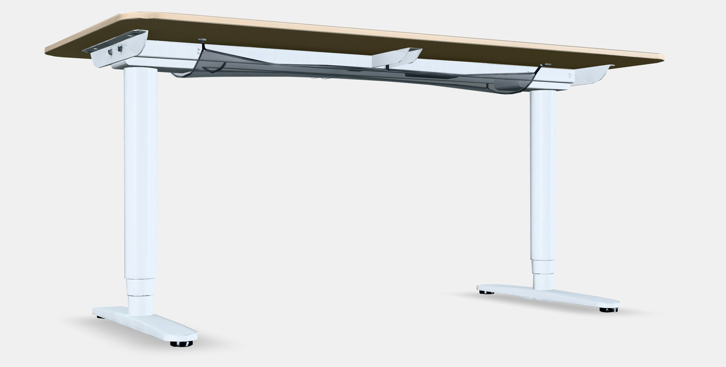 BEKANT Desk sit-stand 1 Low-poly 3D model_2