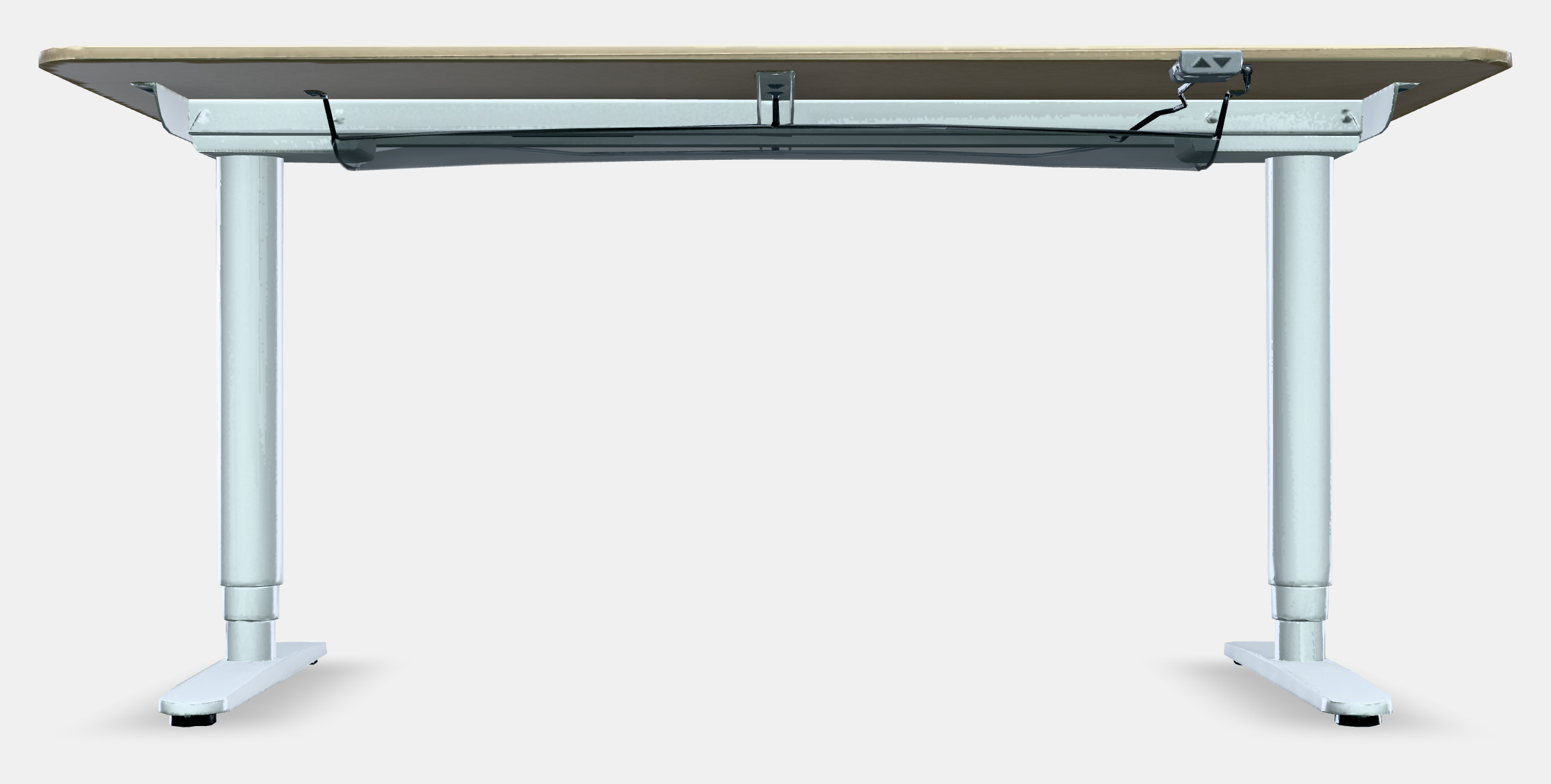 BEKANT Desk sit-stand 1 Low-poly 3D model_16