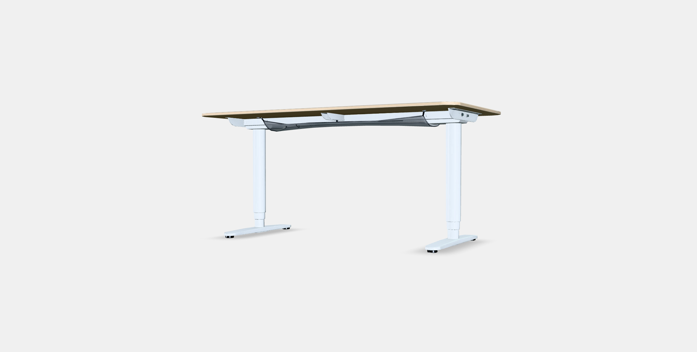 BEKANT Desk sit-stand 1 Low-poly 3D model_5