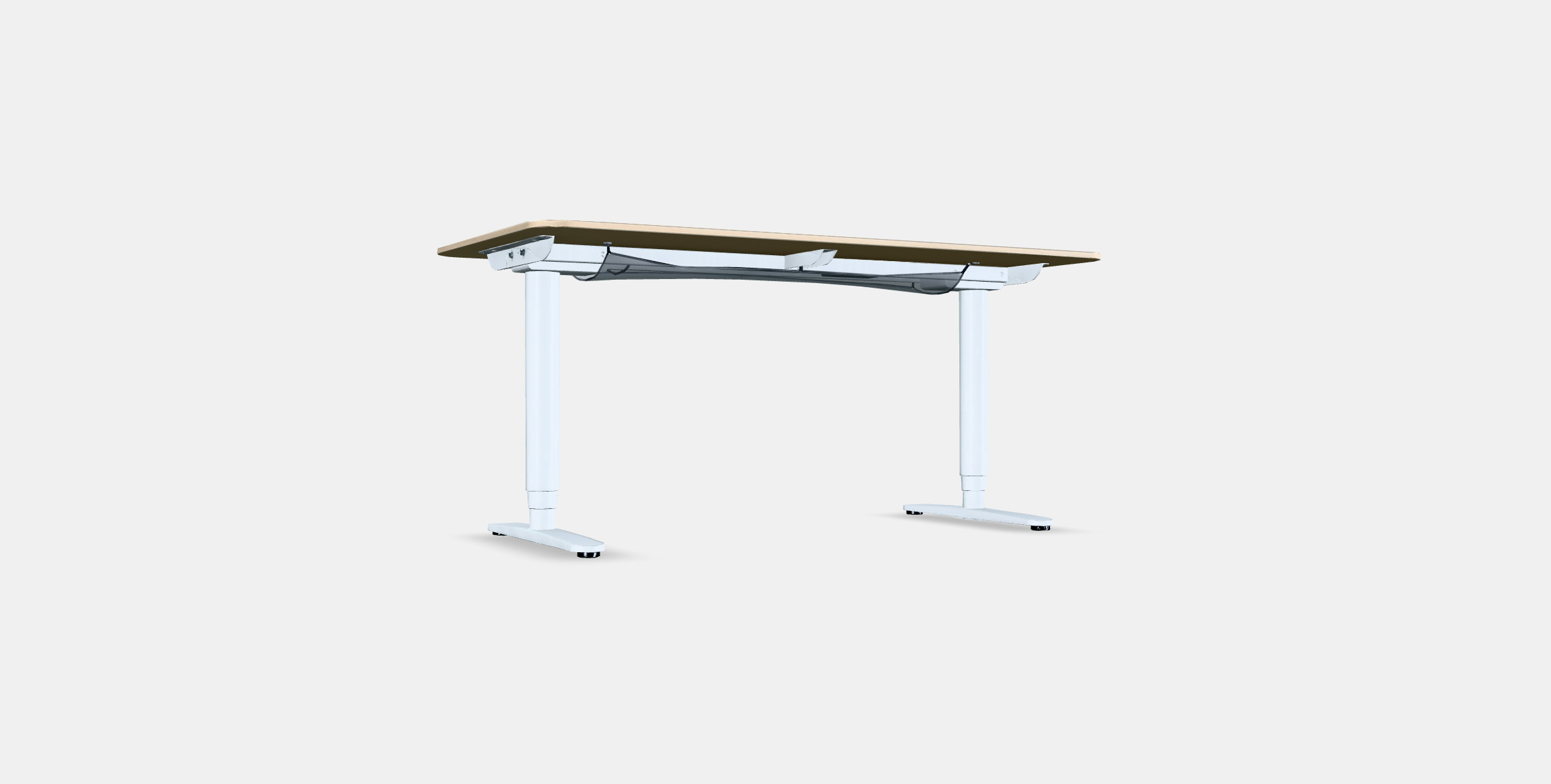 BEKANT Desk sit-stand 1 Low-poly 3D model_14