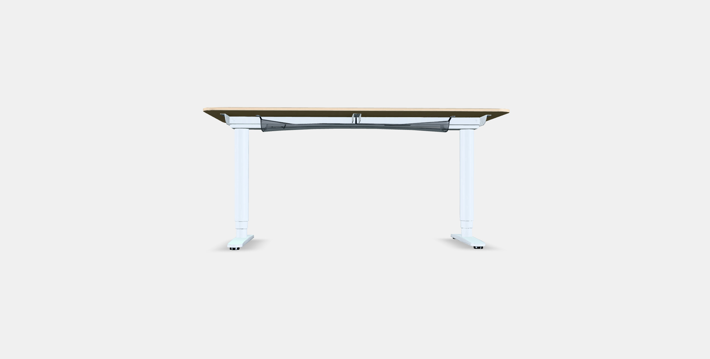 BEKANT Desk sit-stand 1 Low-poly 3D model_12