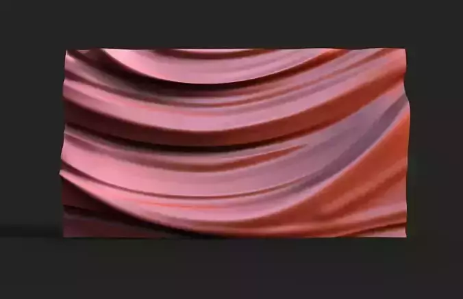 Panel Wave CNC STL file 3D print model