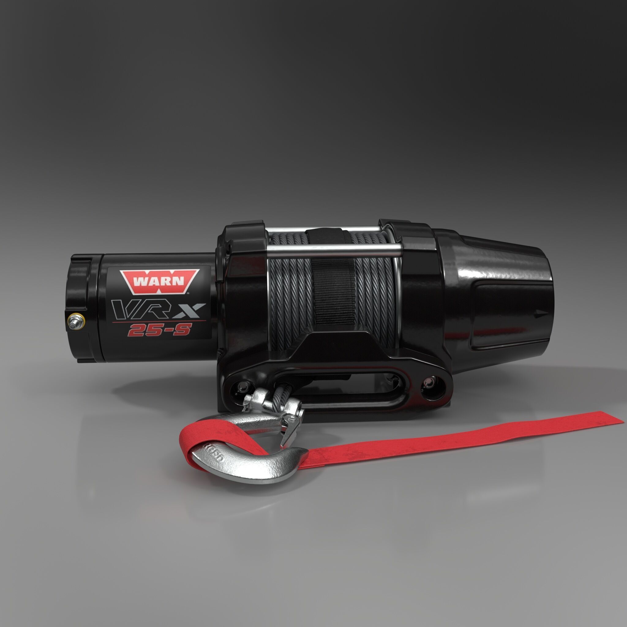 Electric Winch Car 3D model_1