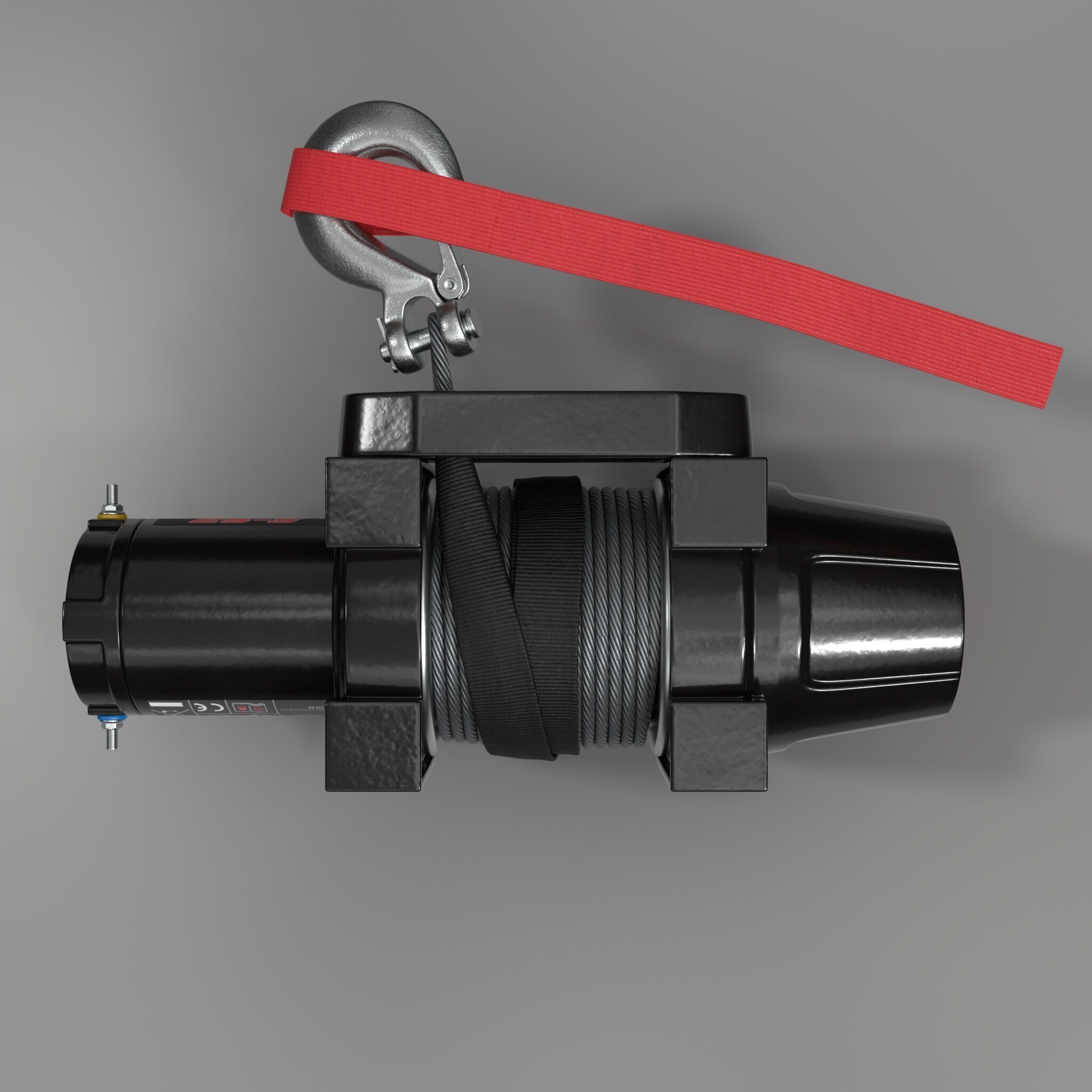 Electric Winch Car 3D model_7