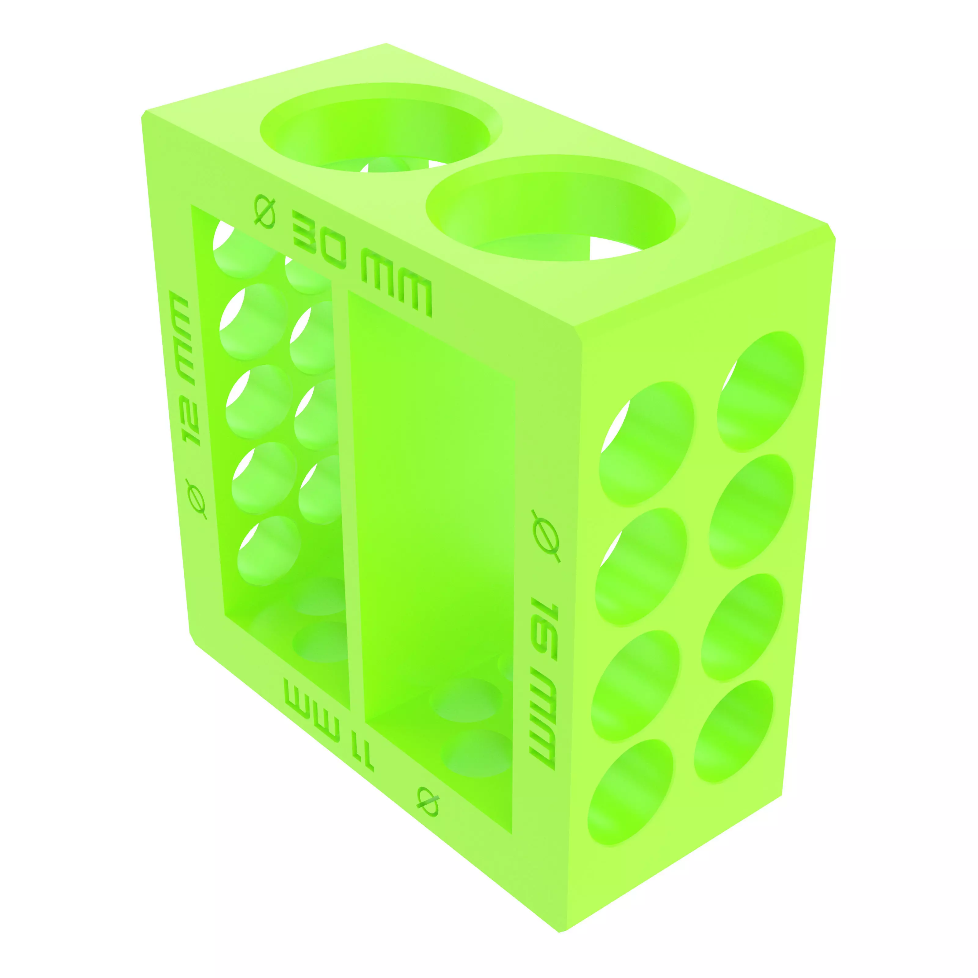 TEST TUBE MULTI GAUGE STAND Free 3D print model