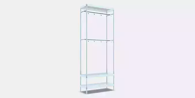 MACKAPAR Coat rack with shoe storage unit