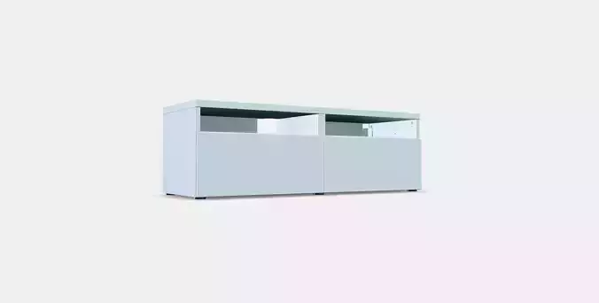 BESTA TV bench with drawers