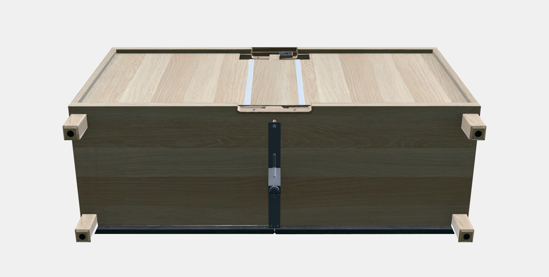 BESTA TV bench with doors 3 Low-poly 3D model_13