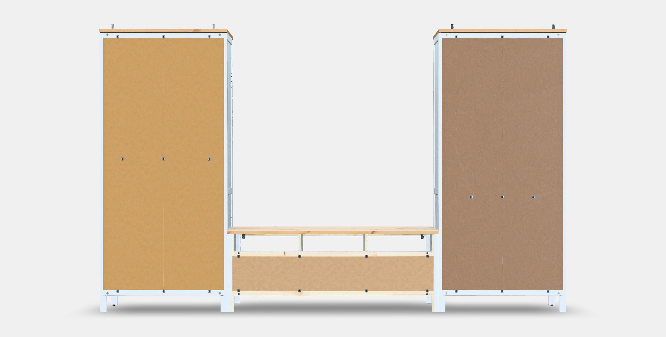 HEMNES TV storage combination Low-poly 3D model_15