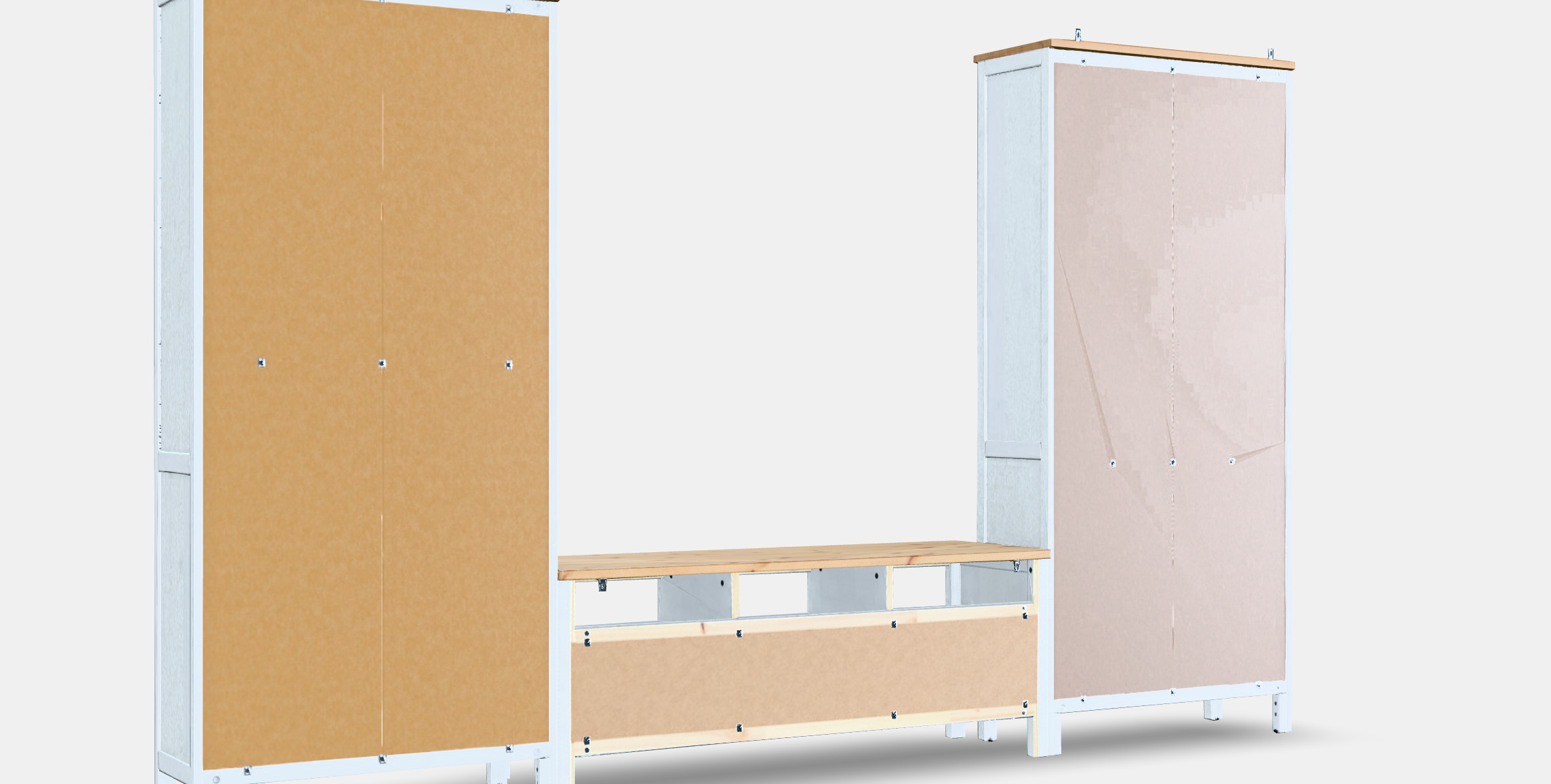 HEMNES TV storage combination Low-poly 3D model_5