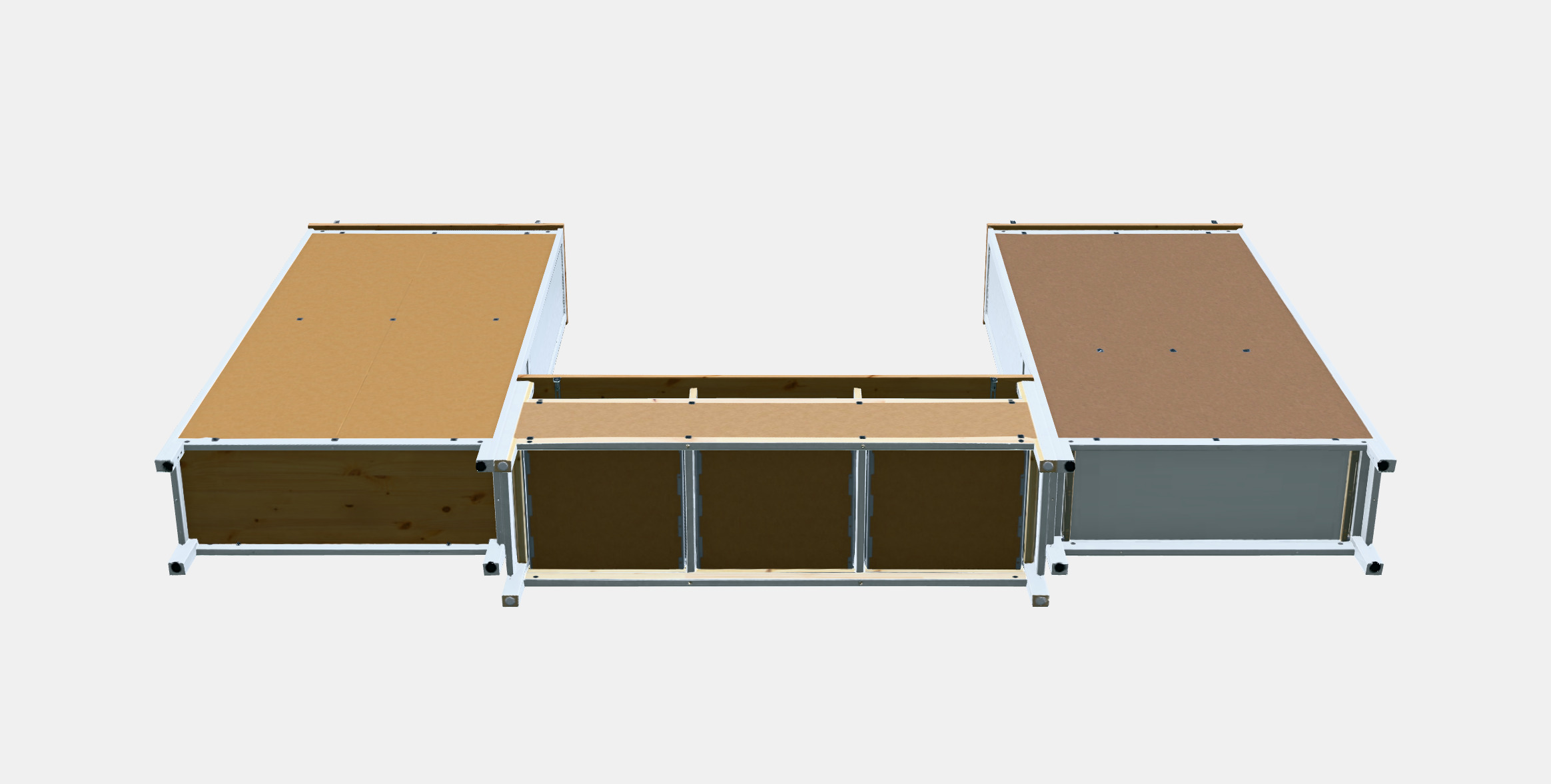 HEMNES TV storage combination Low-poly 3D model_12