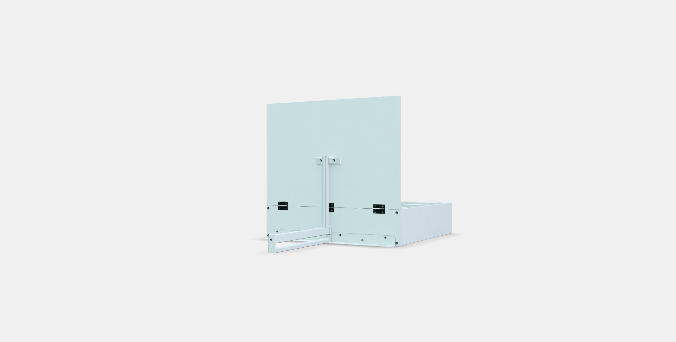 NORBERG wall folding table with storage 3D model_12