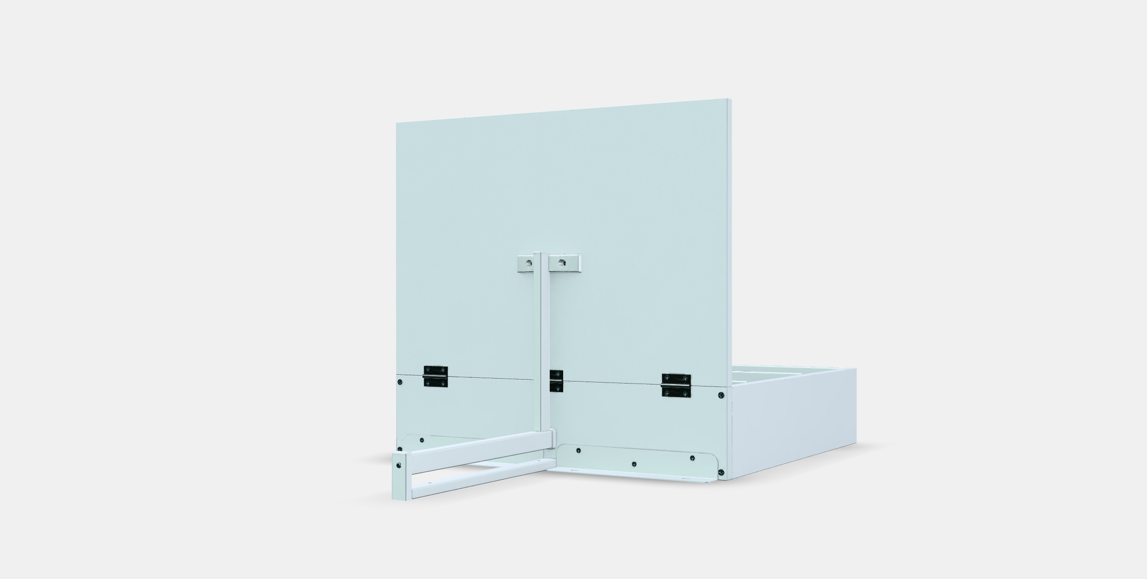 NORBERG wall folding table with storage 3D model_13