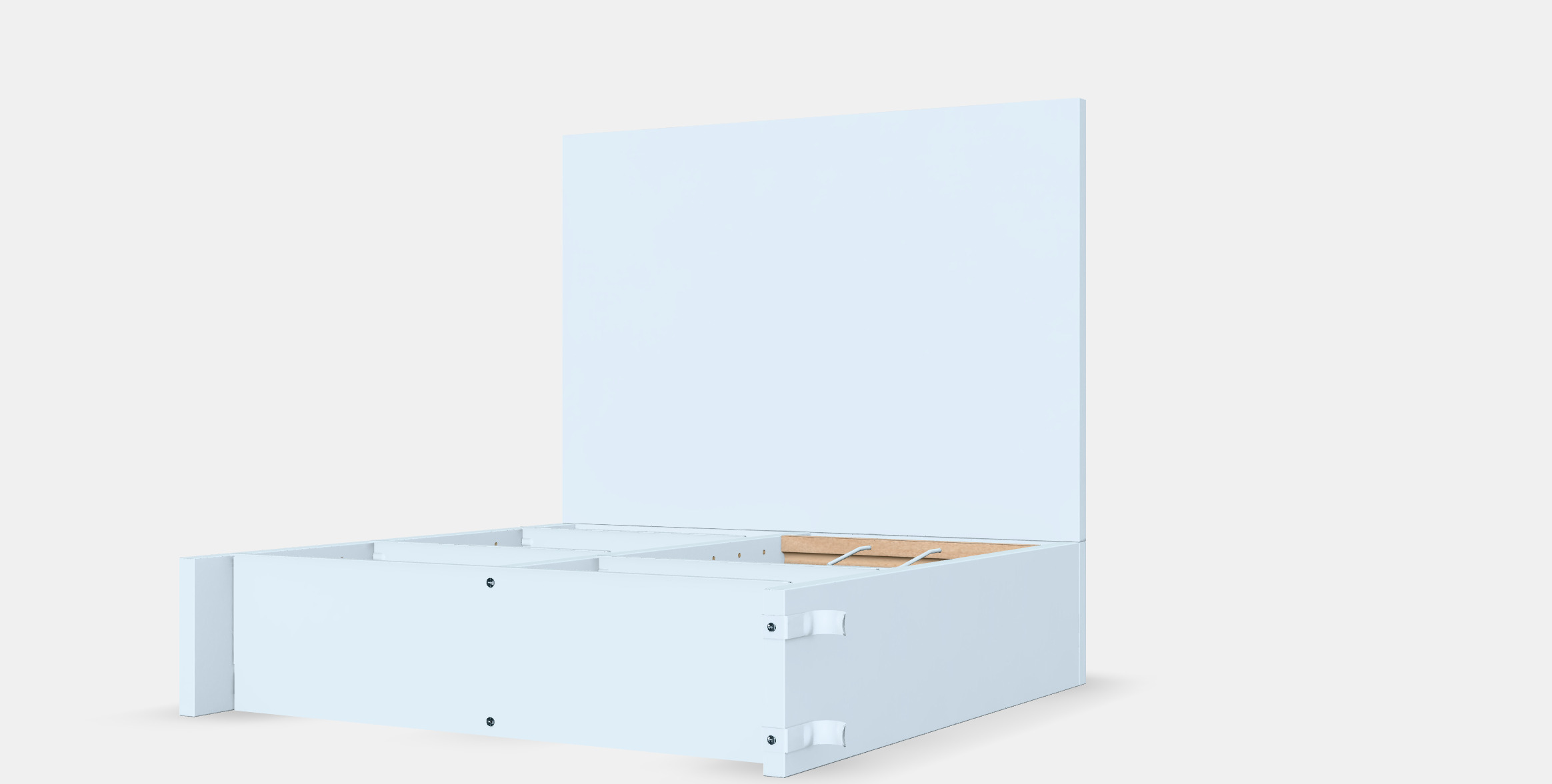 NORBERG wall folding table with storage 3D model_6