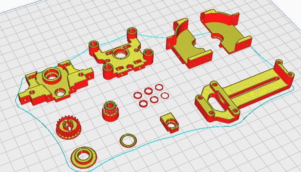 All new Tamiya TT01 RWD drift conversion kit stage 2 3D print model_8