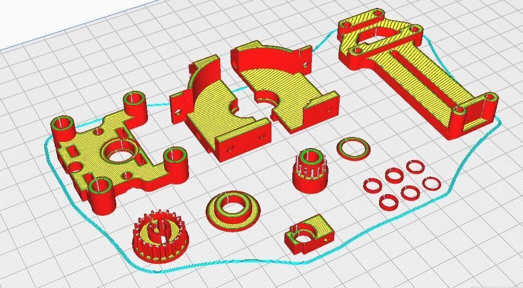 All new Tamiya TT01 RWD drift conversion kit stage 2 3D print model_4