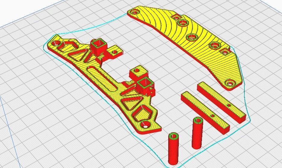All new Tamiya TT01 RWD drift conversion kit stage 2 3D print model_11