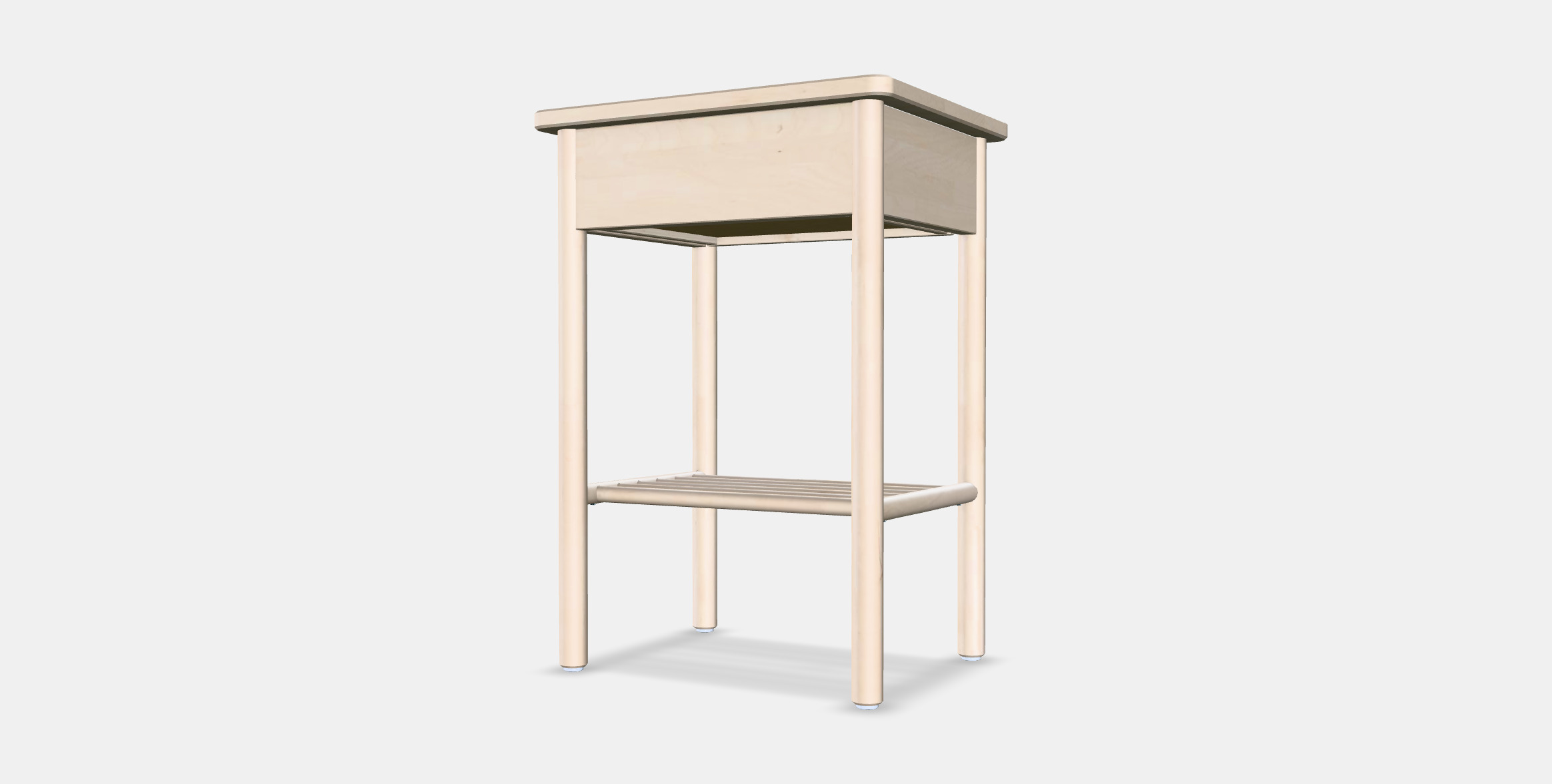 BJORKSNAS Bedside table 3D model_5
