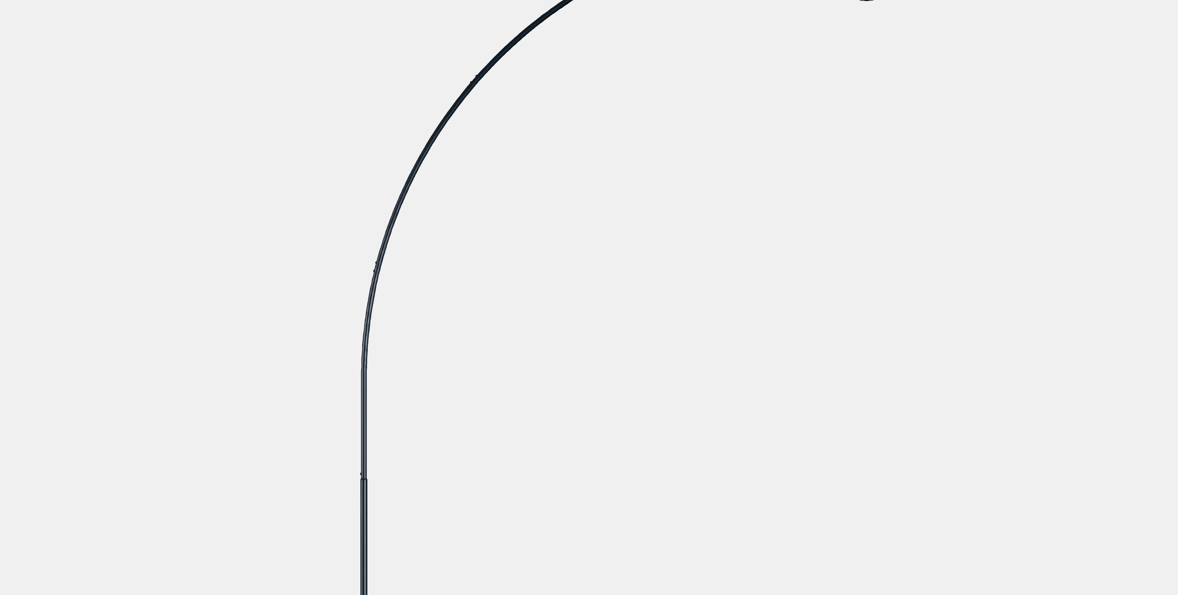 SKAFTET Floor lamp base arched 3D model_15