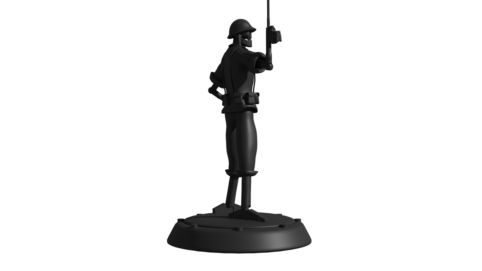 DC GI Robot Statue Printing STL 3D print model_4