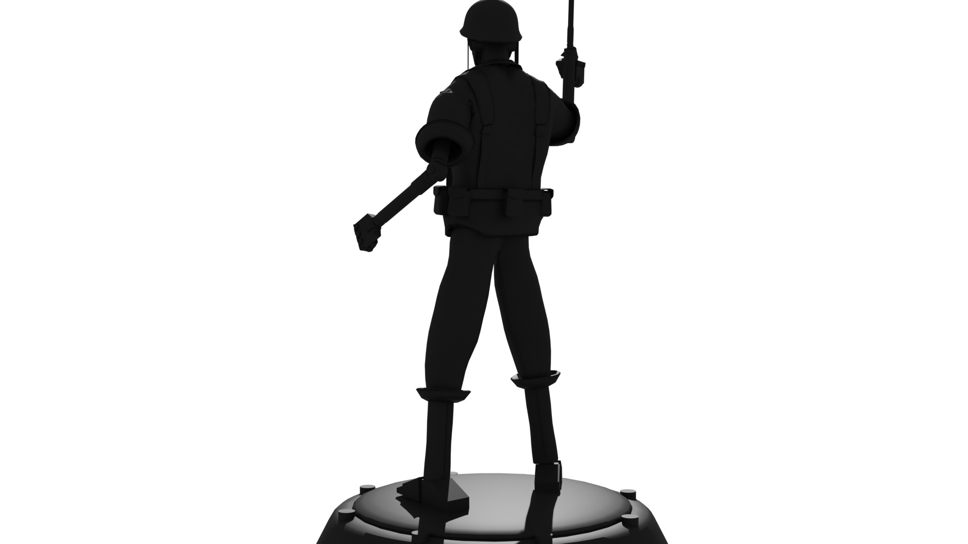 DC GI Robot Statue Printing STL 3D print model_2