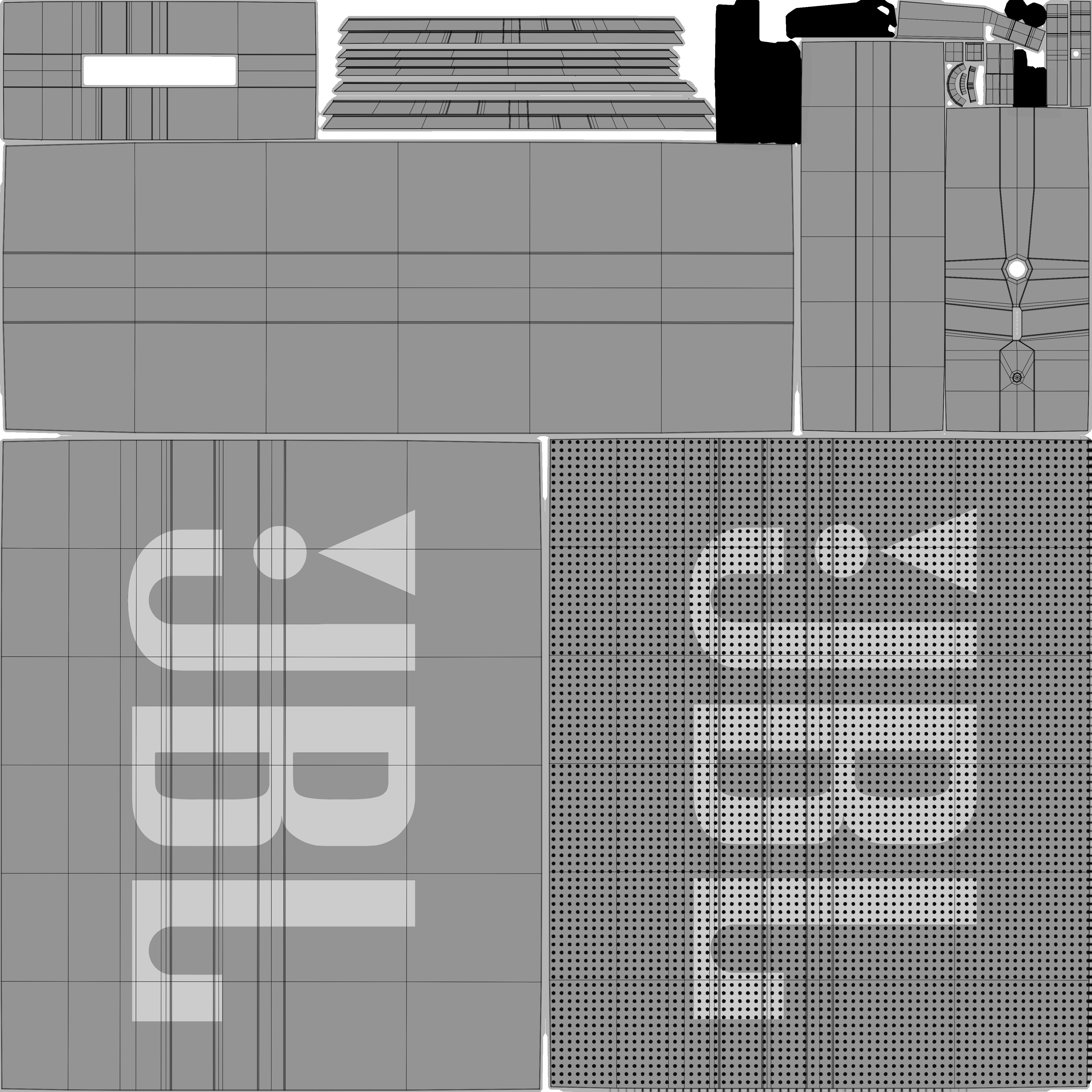 Speaker - JBL GO 1 Low-poly 3D model_10