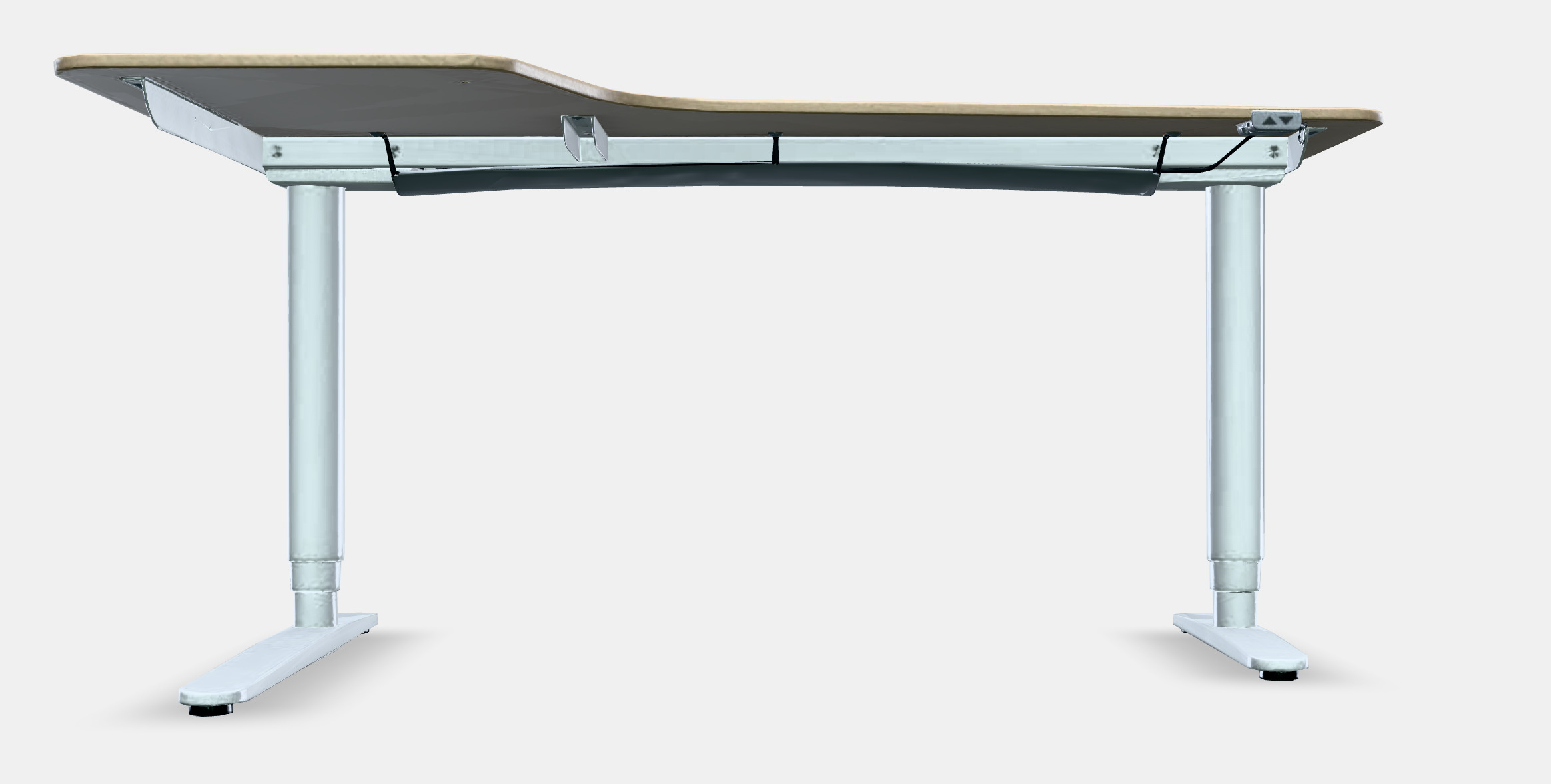 BEKANT Corner desk left sit-stand Low-poly 3D model_11