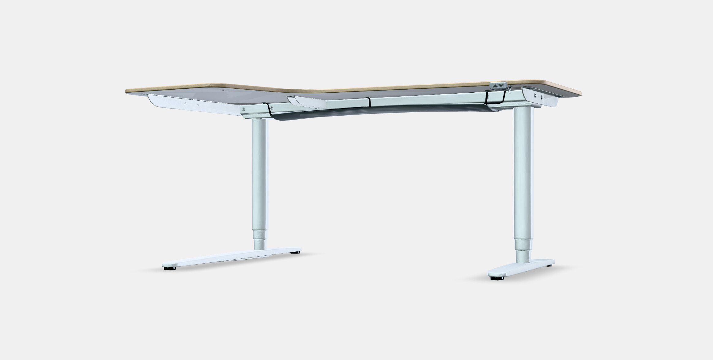 BEKANT Corner desk left sit-stand Low-poly 3D model_13