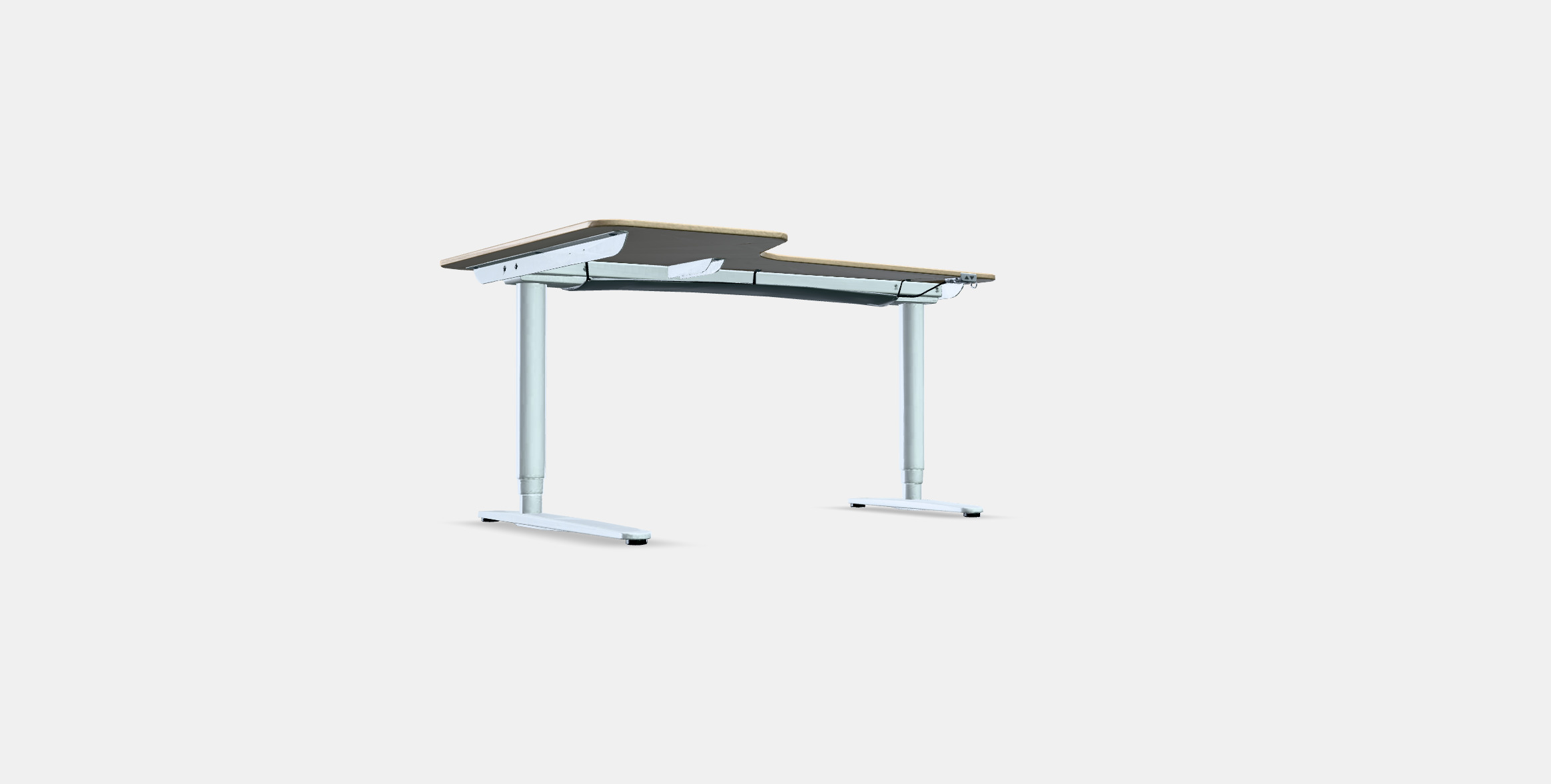 BEKANT Corner desk left sit-stand Low-poly 3D model_2