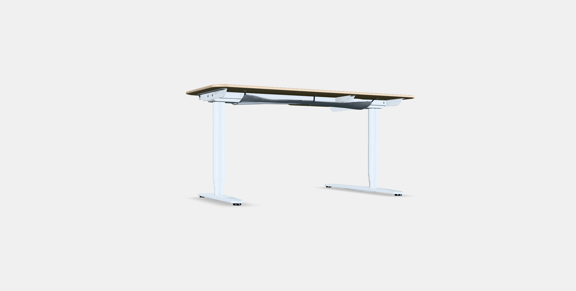 BEKANT Corner desk left sit-stand Low-poly 3D model_16