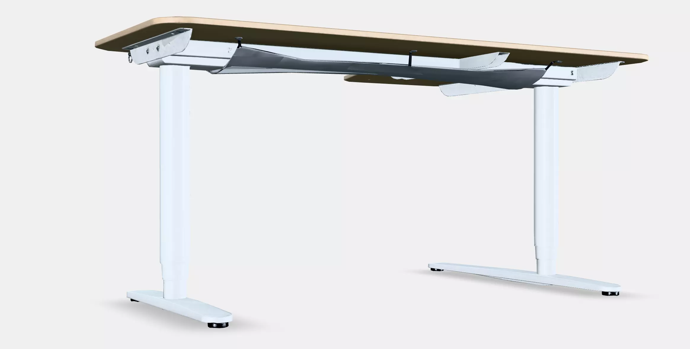 BEKANT Corner desk left sit-stand Low-poly 3D model_0