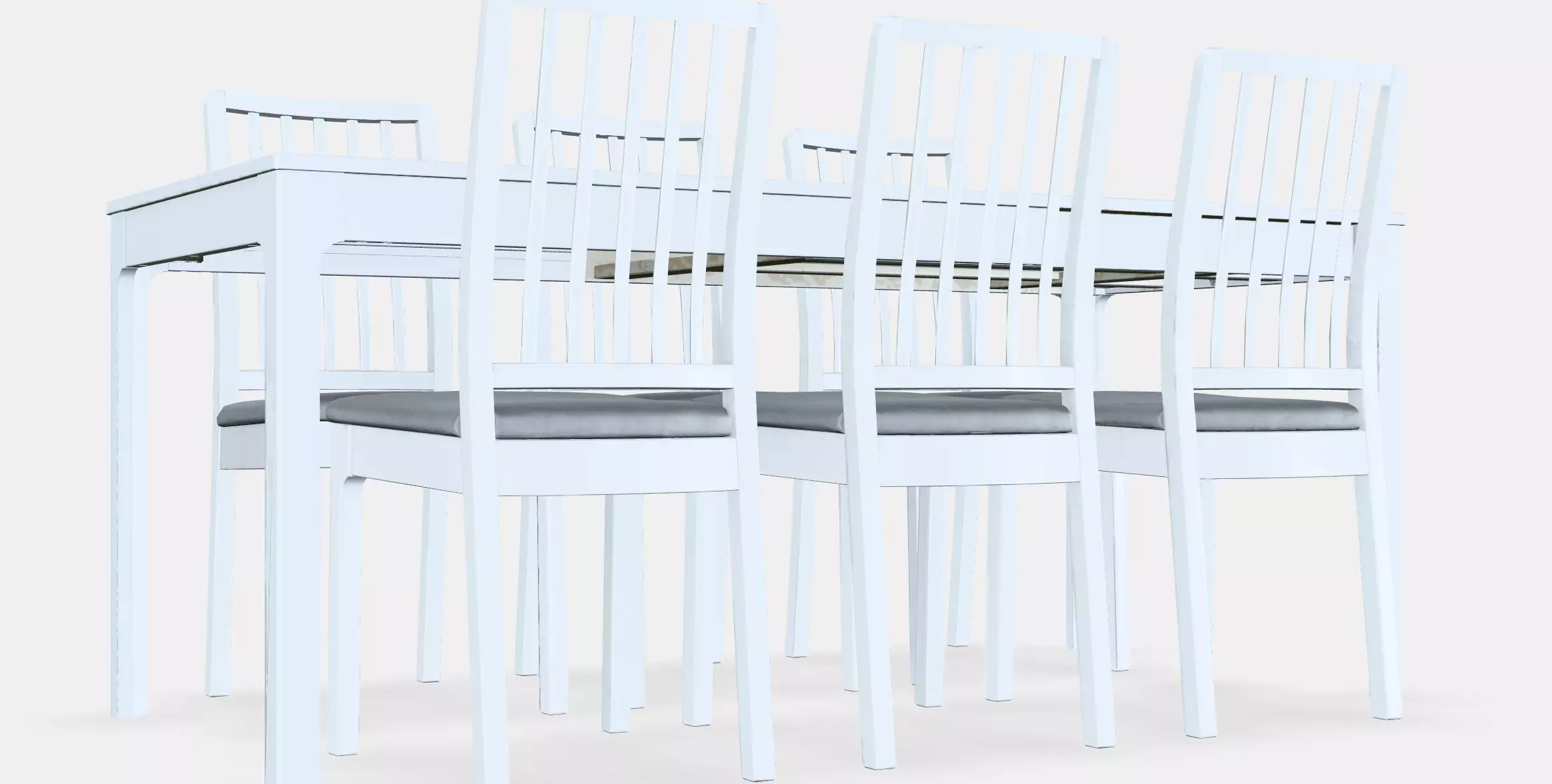 EKEDALEN - EKEDALEN Table and 6 chairs 3D model_0