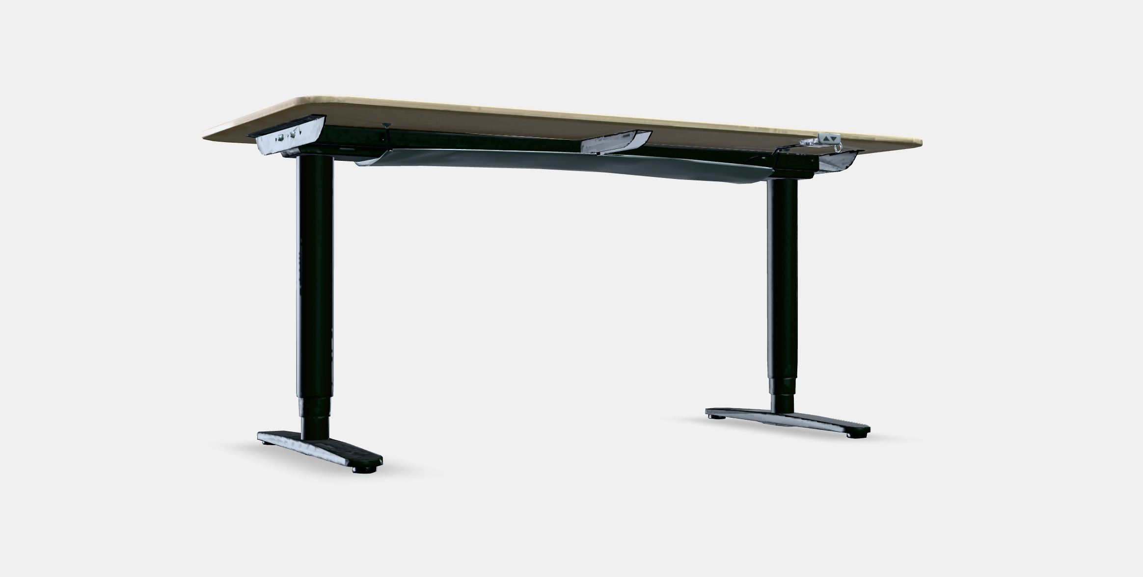 BEKANT Desk sit-stand 5 Low-poly 3D model_9