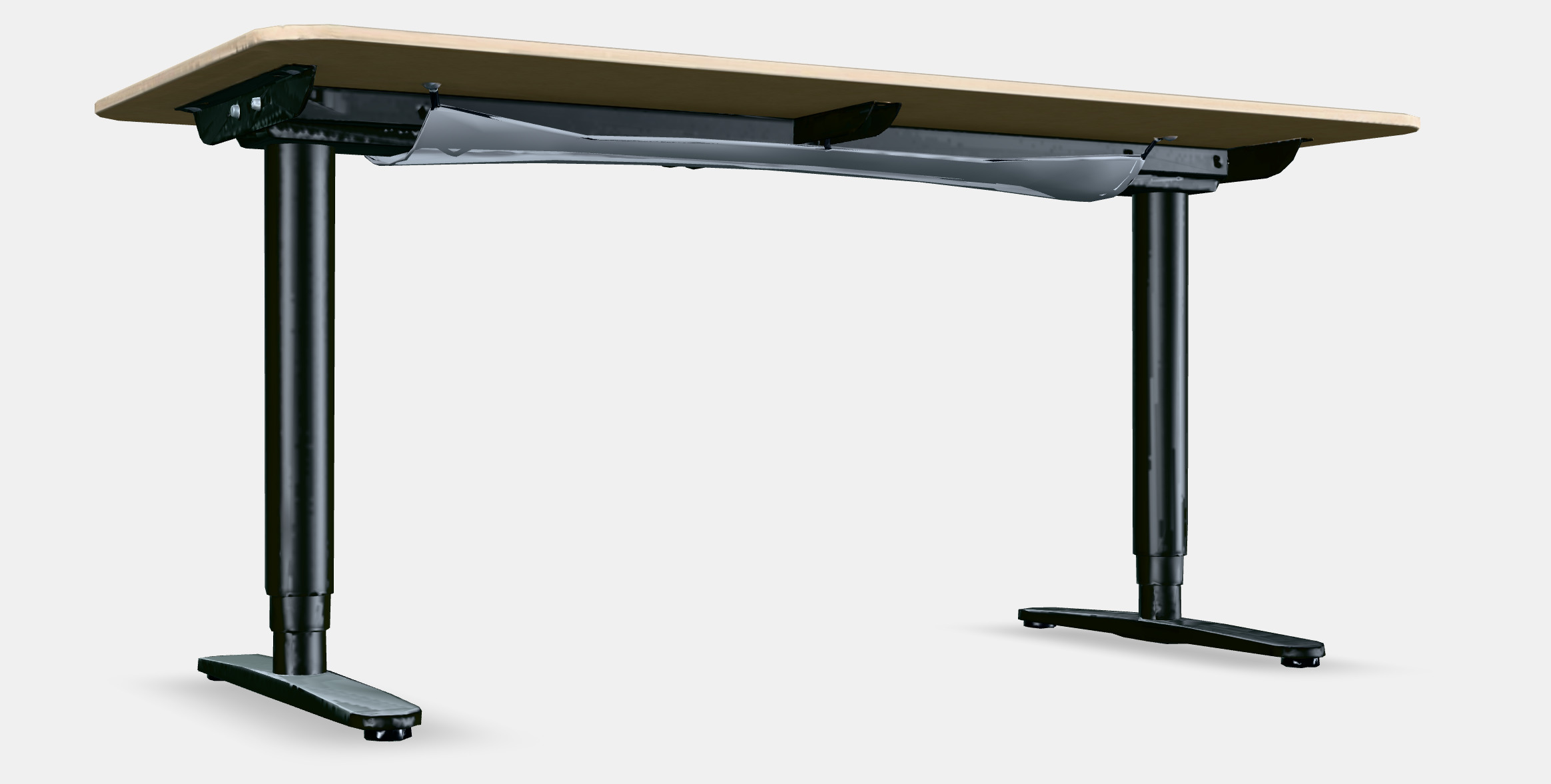 BEKANT Desk sit-stand 5 Low-poly 3D model_2