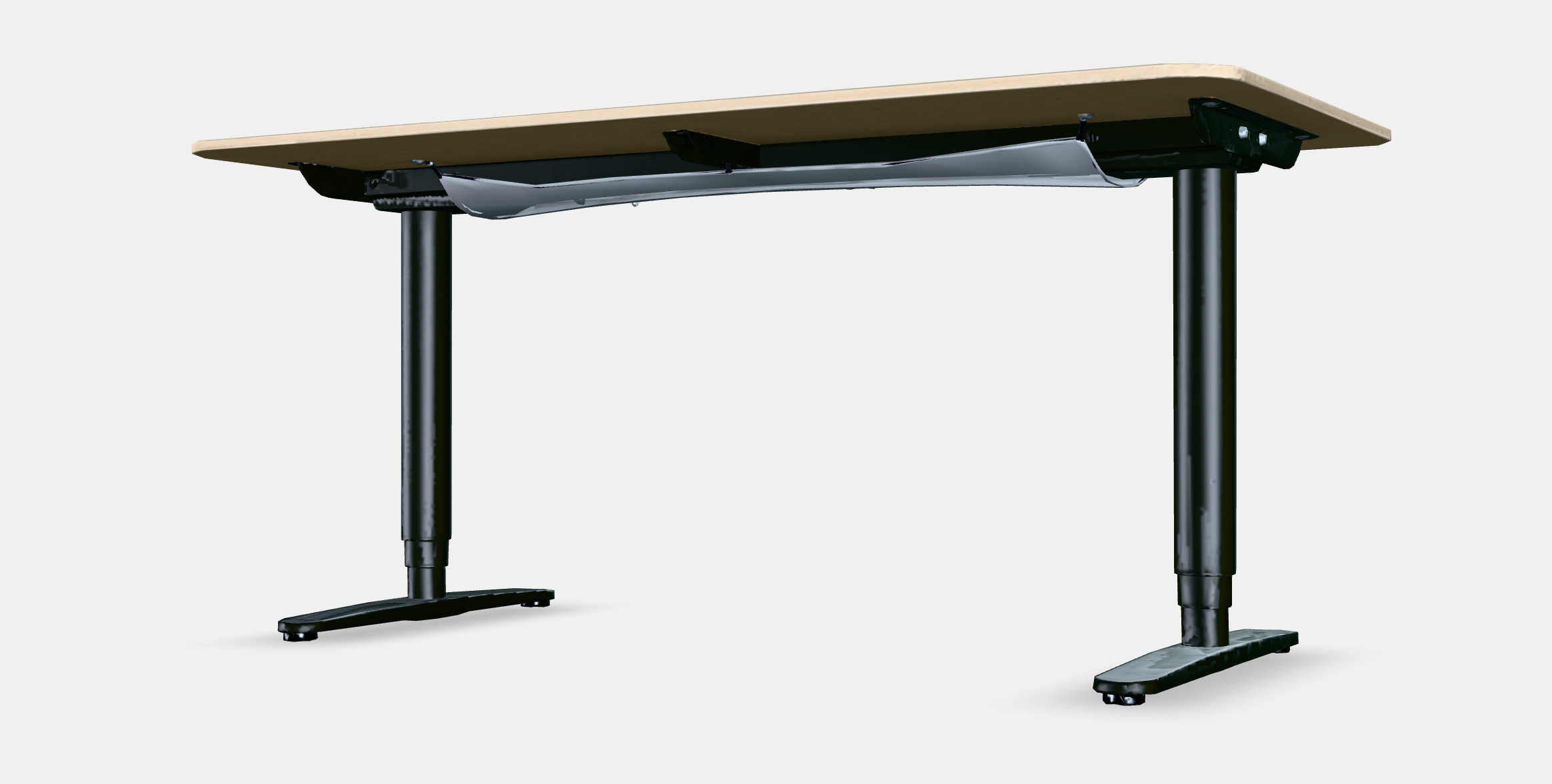 BEKANT Desk sit-stand 5 Low-poly 3D model_4