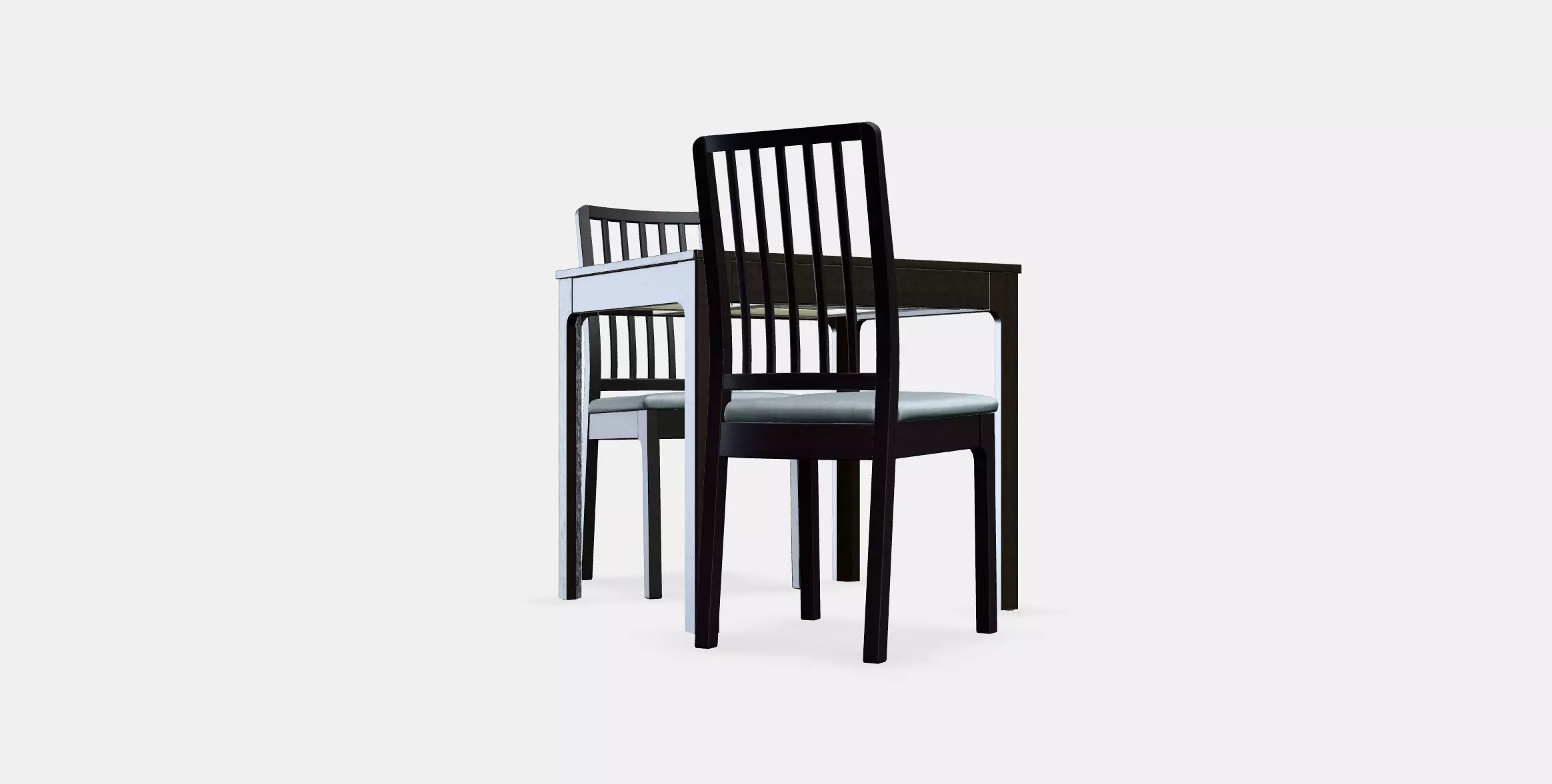 EKEDALEN - EKEDALEN Table and 2 chairs 1 3D model_0