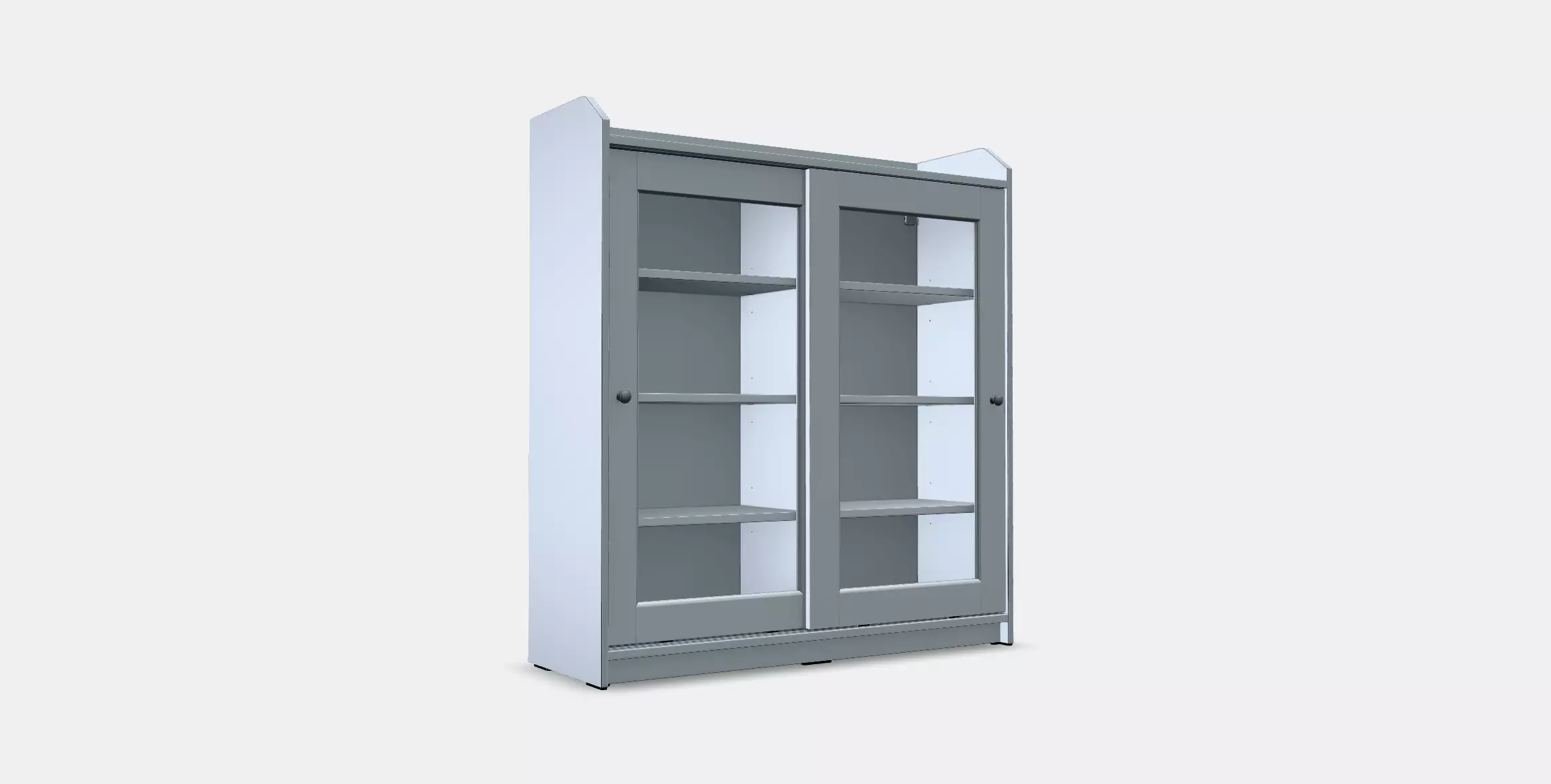 HAUGA Glass-door cabinet 3D model_0