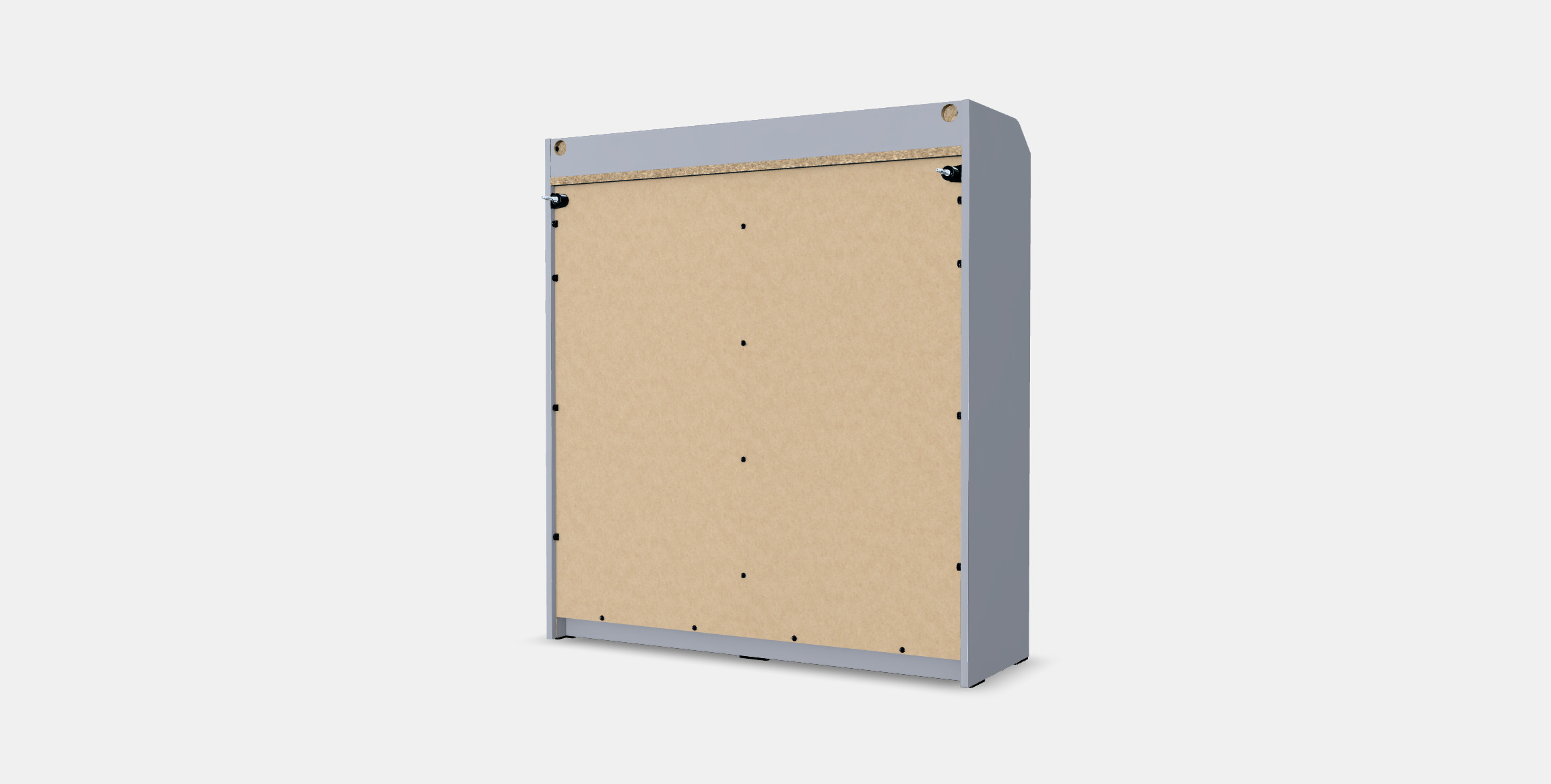 HAUGA Glass-door cabinet 3D model_7