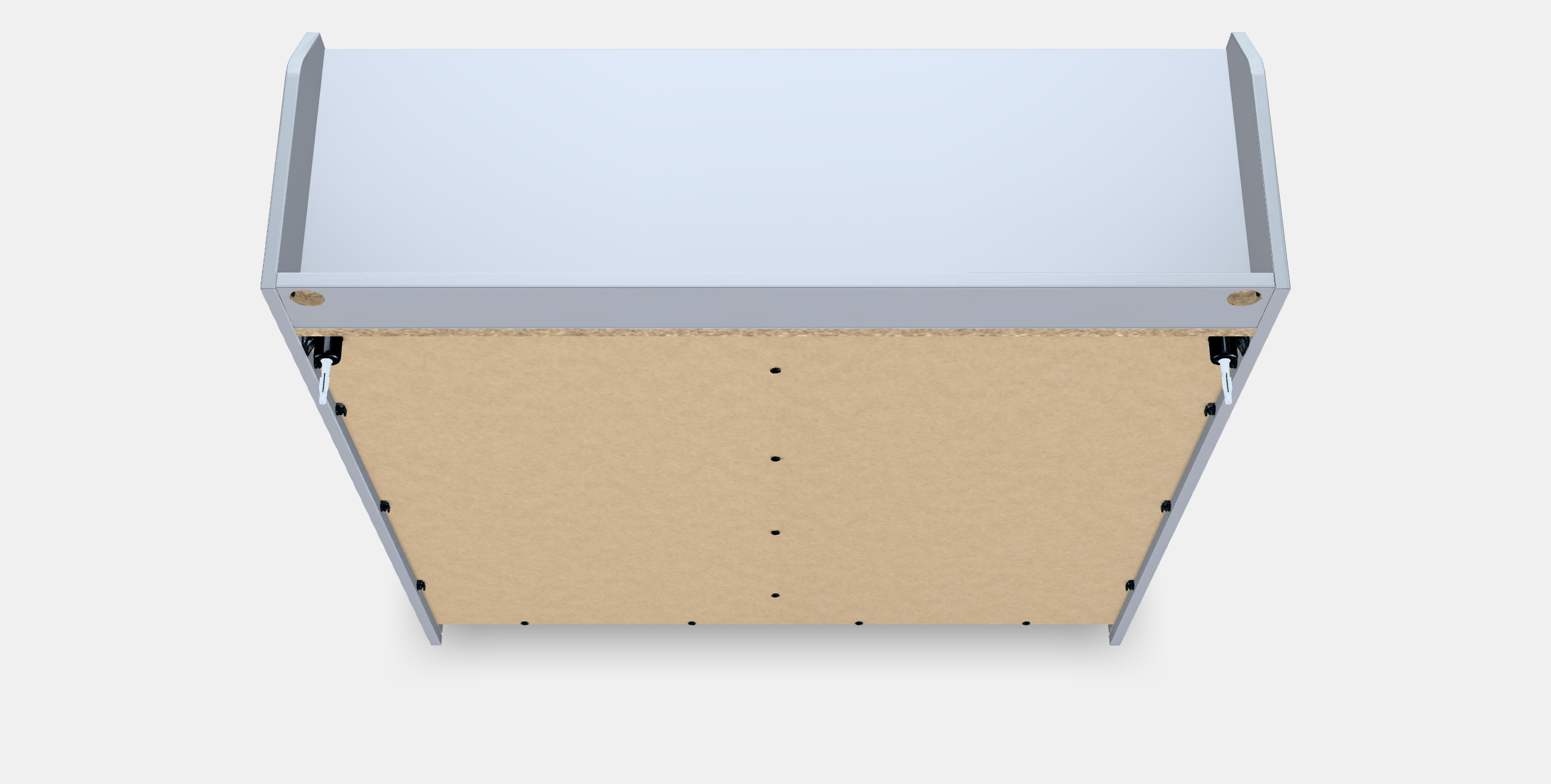 HAUGA Glass-door cabinet 3D model_2