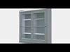 HAUGA Glass-door cabinet 3D model_1