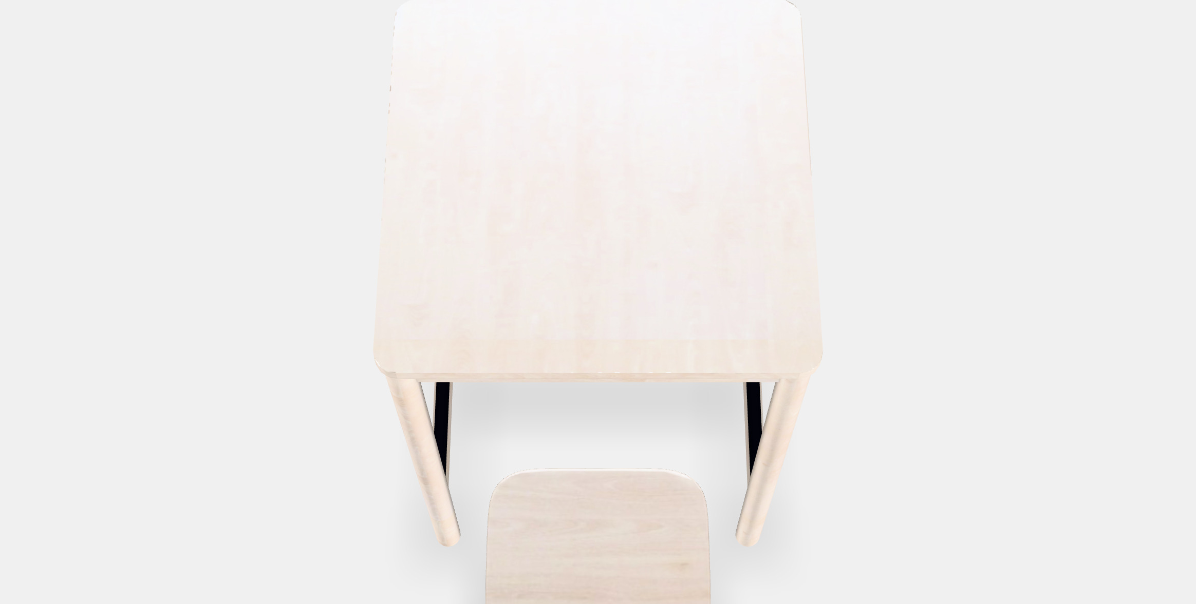 RONNINGE - RONNINGE Bar table and 2 bar stools Low-poly 3D model_3