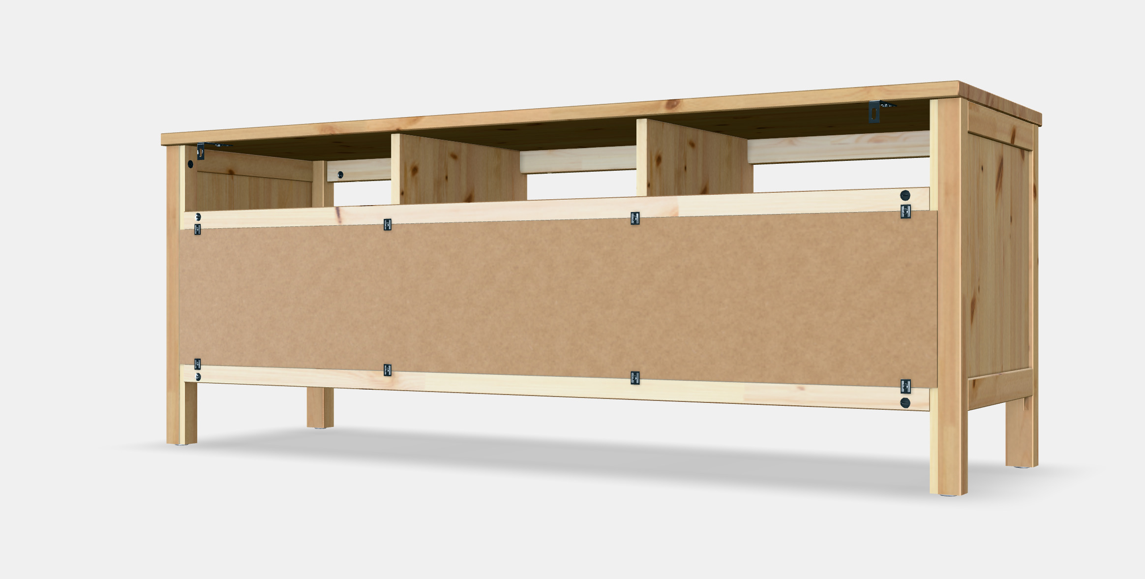 HEMNES TV bench 2 3D model_10
