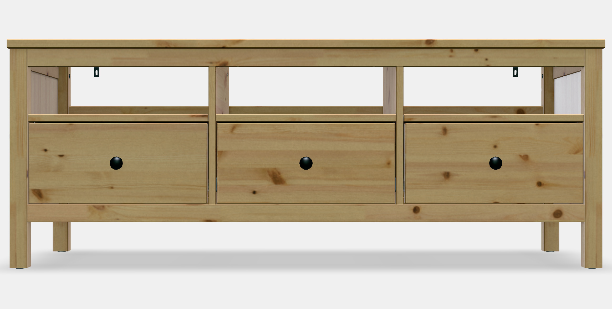 HEMNES TV bench 2 3D model_11