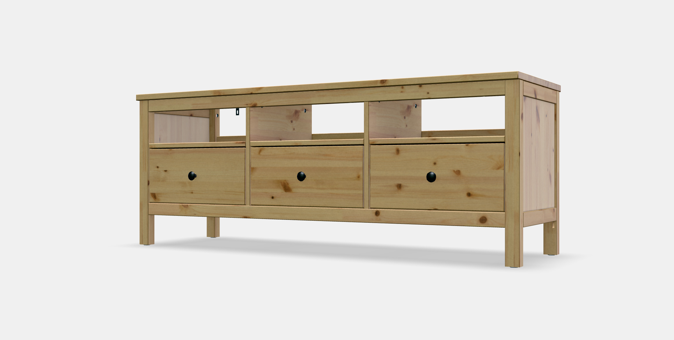 HEMNES TV bench 2 3D model_13
