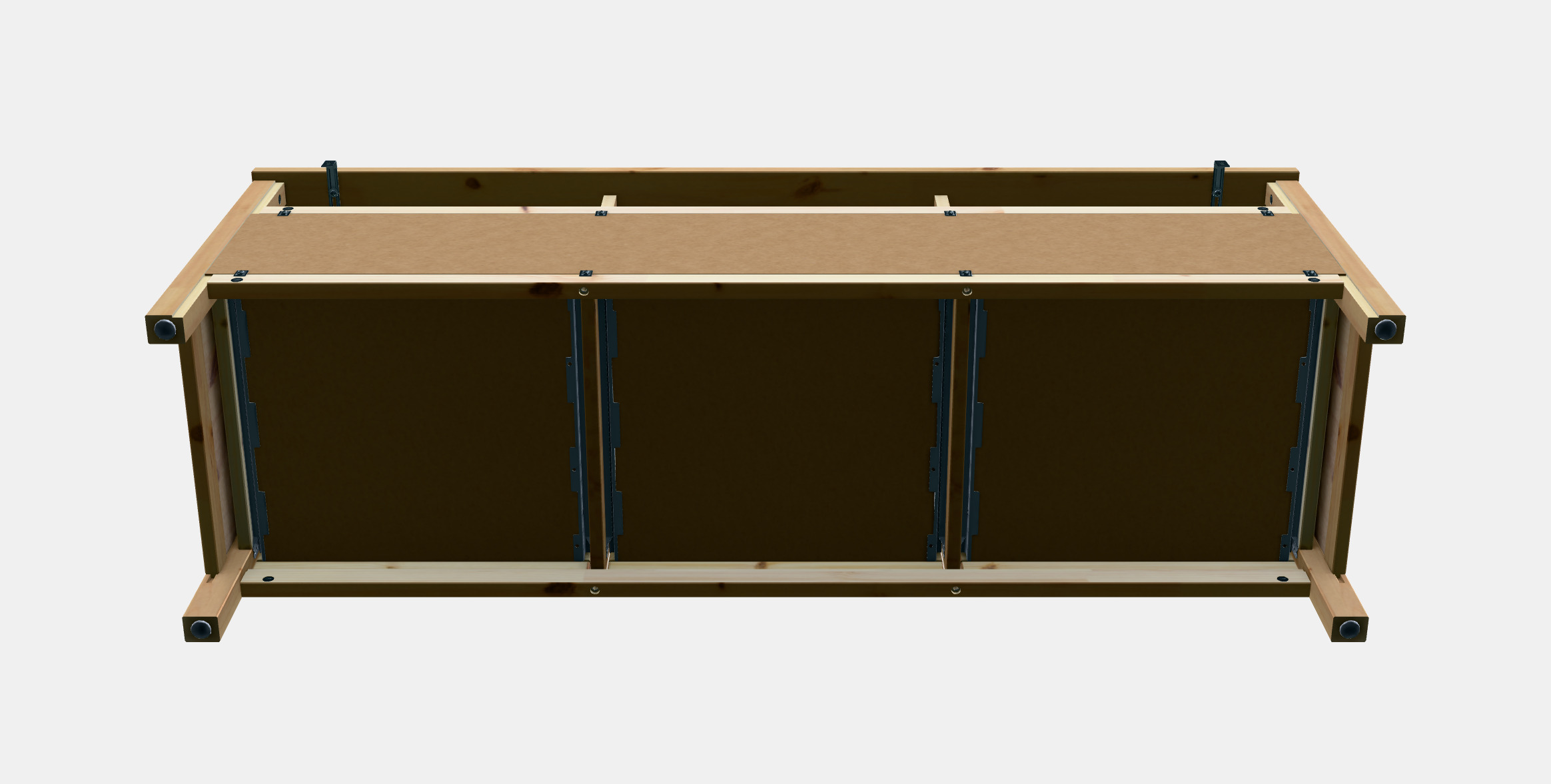 HEMNES TV bench 2 3D model_7