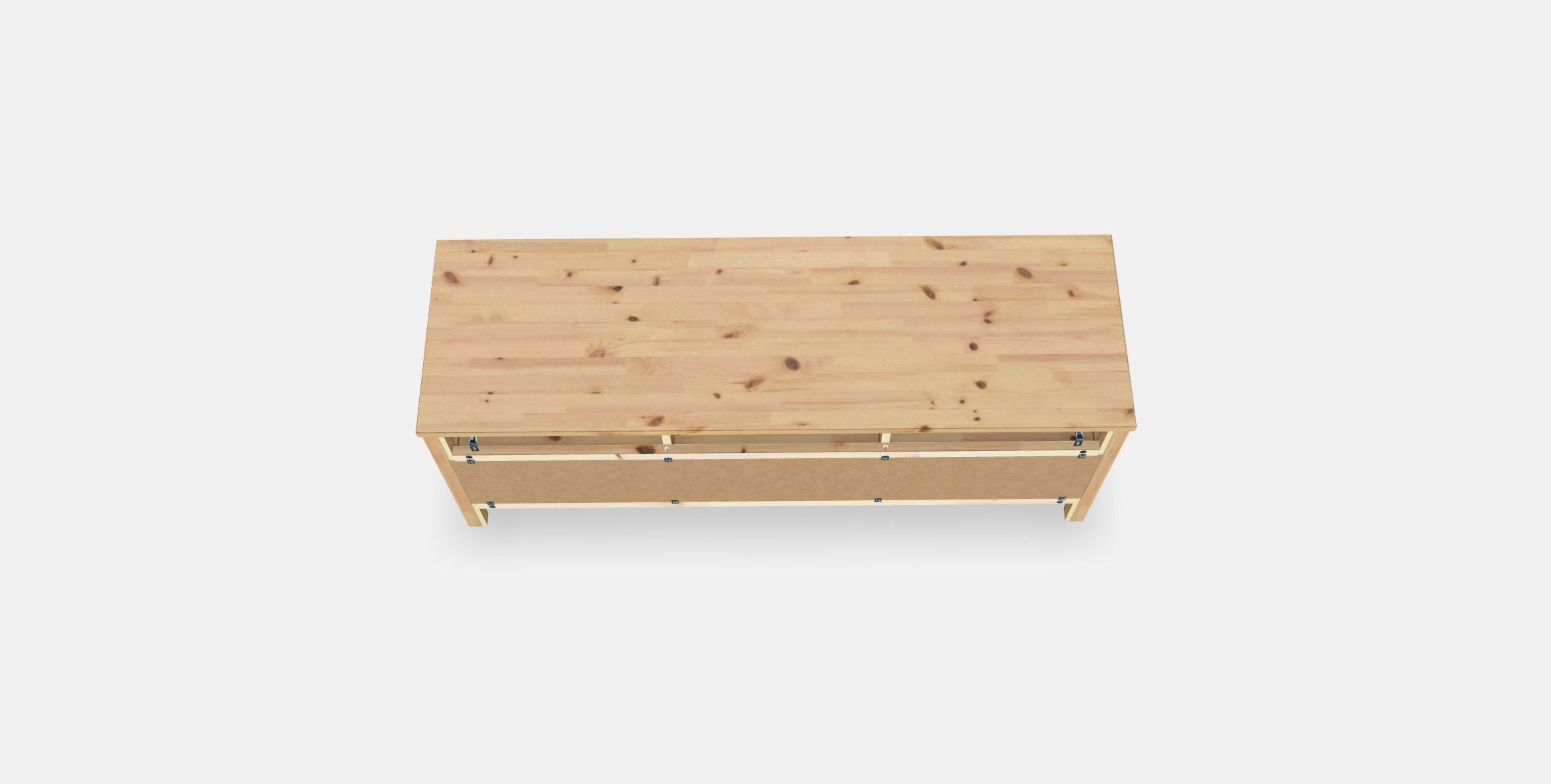 HEMNES TV bench 2 3D model_2