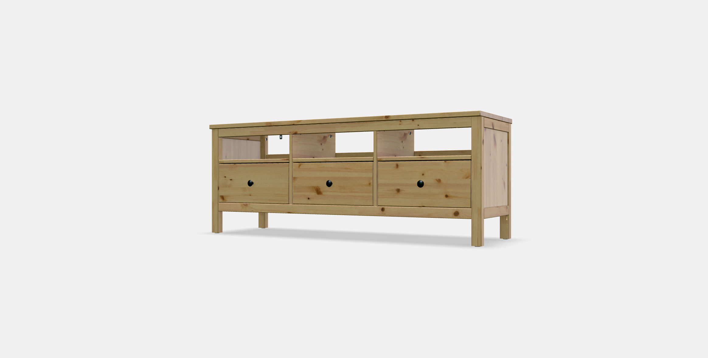 HEMNES TV bench 2 3D model_12
