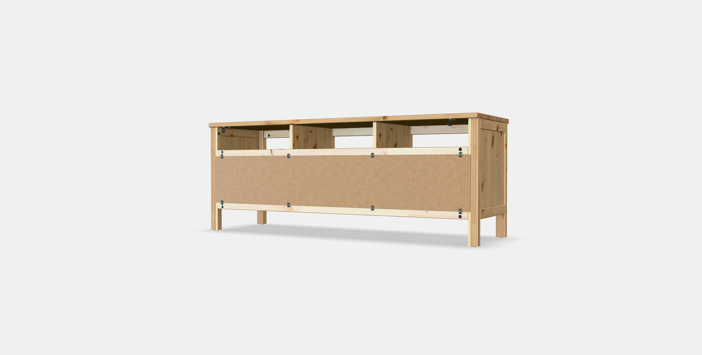HEMNES TV bench 2 3D model_3